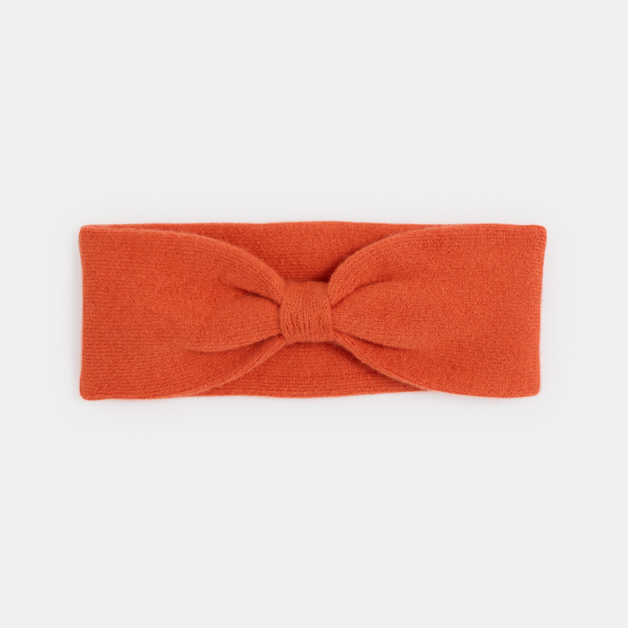 Оранжева плетена лента за глава