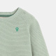 Зелен рипсен пуловер