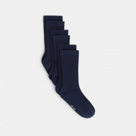 Едноцветни чорапи, комплект от 3 бр.