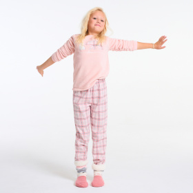 Пастелно розова пижама от 2 части
