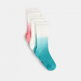 Цветни чорапи с избелял ефект