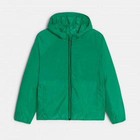 Зелено водоотблъскващо яке