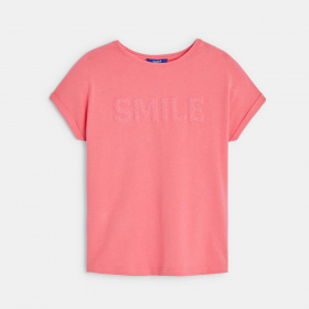Розова тениска с послание