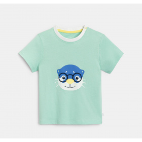 Зелена тениска с животни