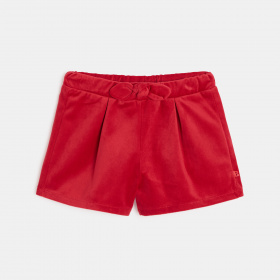 Червени кадифени къси панталони