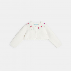 Бяла къс жилетка