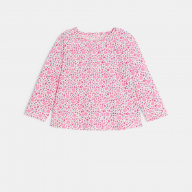 Розова блуза на цветя