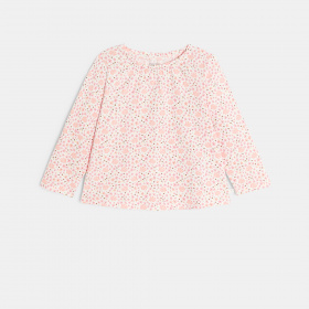 Розова блуза на цветя