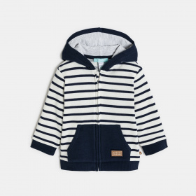 Суитшърт със синьо райе