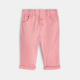 Розови панталони с висока талия