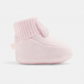 Розови плетени ботуши