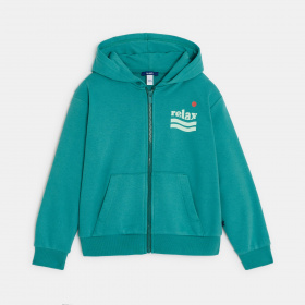 Зелена суитшърт с цип