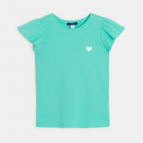 Зелена тениска с къси ръкави