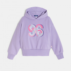 Лилав суитшърт с бродерия