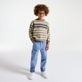 Пуловер на райе