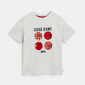 Сива тениска с мотиви