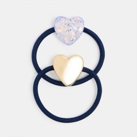 Ластици за коса с сърце (комплект от 2 бр.)