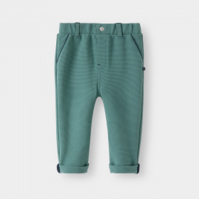 Меки зелени памучни панталони