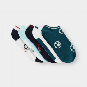 Многоцветни къси чорапи (опаковка от 5 бр.)