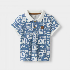 Синя поло тениска Sea Life