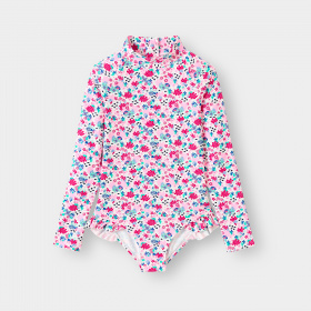 Розов бански с принт