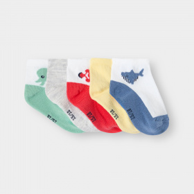 Многоцветни чорапи до глезена (опаковка от 5 бр.)