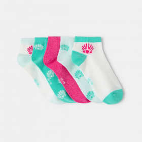 Розови чорапи с миди (комплект от 5 бр.)