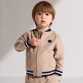 Бежово памучно яке