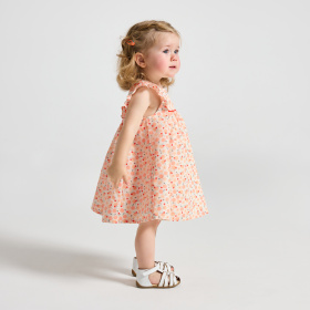 Оранжева рокля с плодове