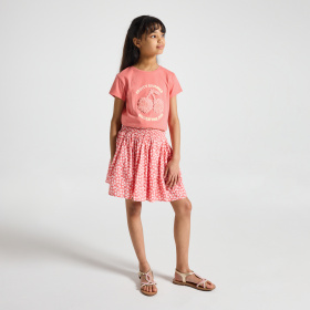 Розова тениска с череши