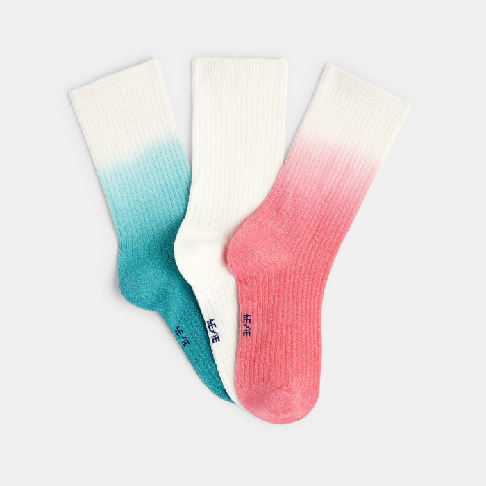 Цветни чорапи с избелял ефект