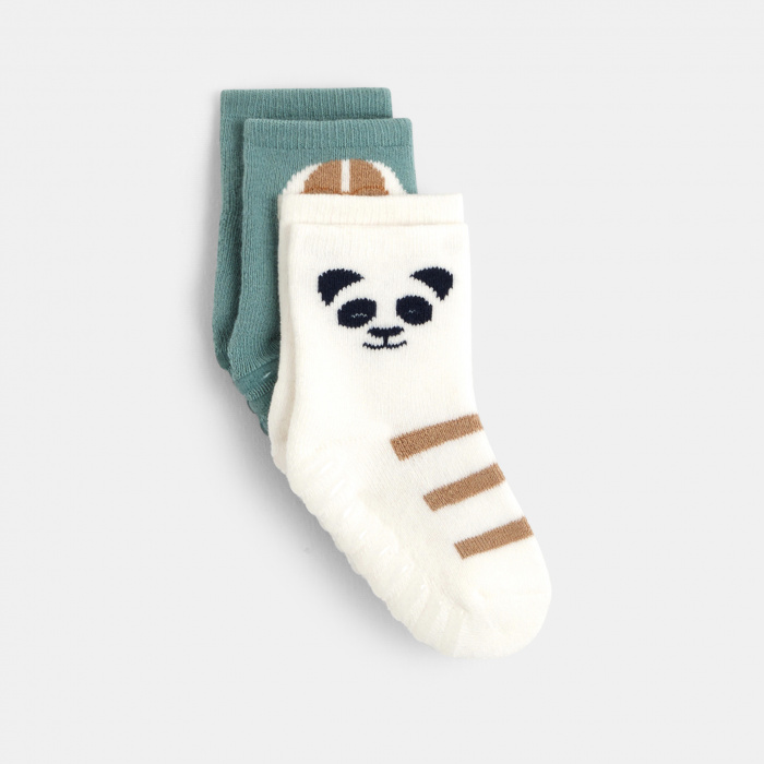 Неплъзгащи се чорапи с животни (комплект от 2 броя)