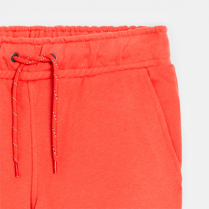 Изчистени оранжеви спортни панталони с карго джобове