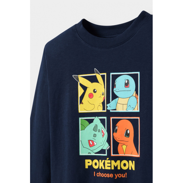 Тъмносиня тениска Pokemon