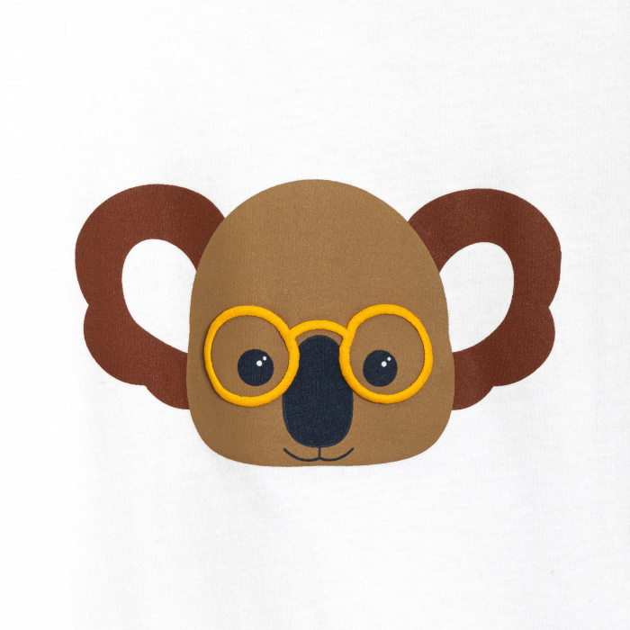 Бяла тениска с коала