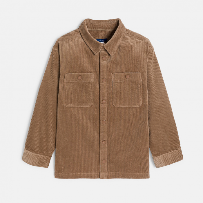 Кафява кадифена риза