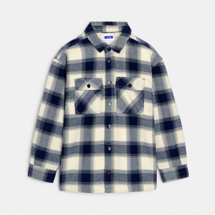 Карирана риза с подплата от шерпа