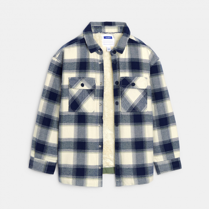 Карирана риза с подплата от шерпа