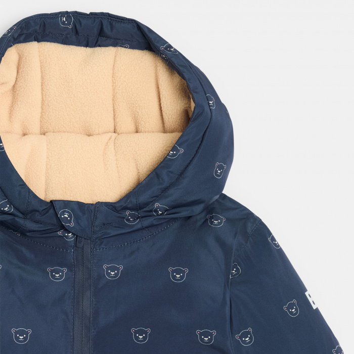 Син гащеризон за сняг с подплата от полар