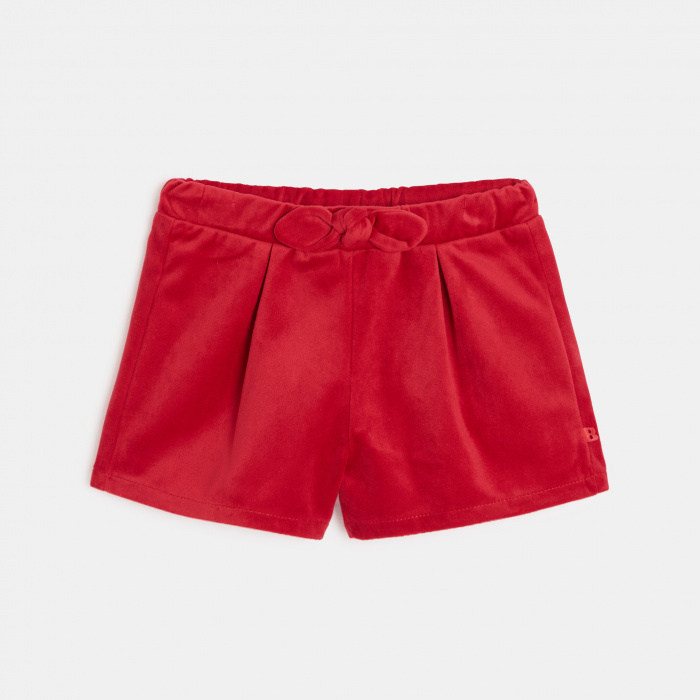 Червени кадифени къси панталони