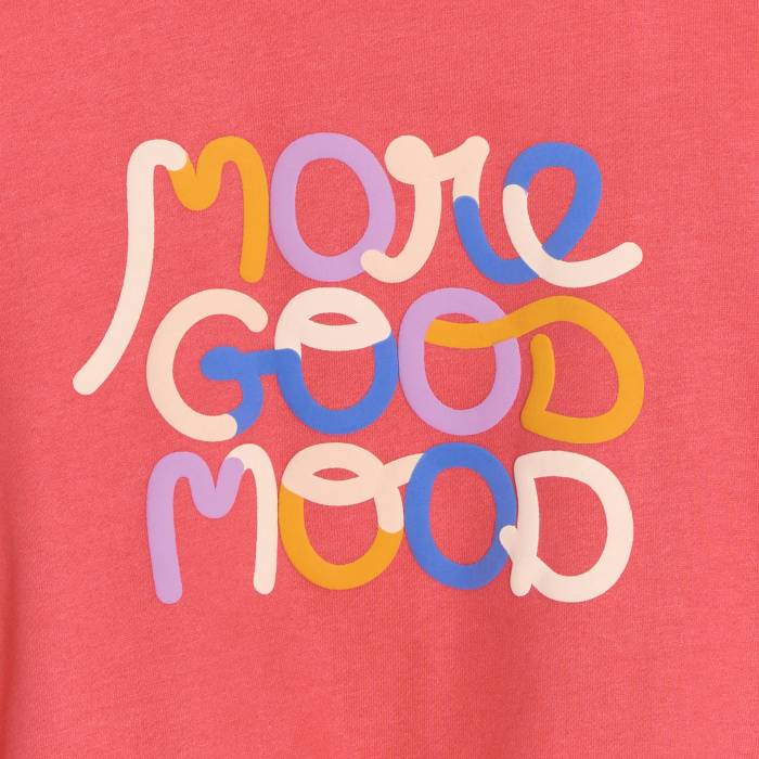 Червен суитшърт с надпис