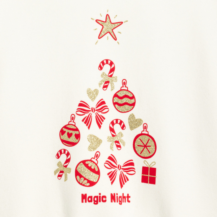 Бял суитчър с празничен мотив