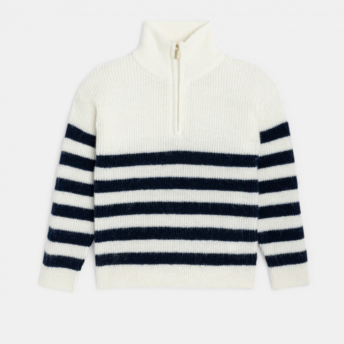 Раиран плетен пуловер