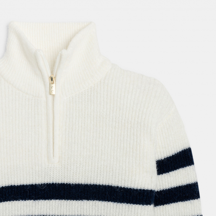 Раиран плетен пуловер