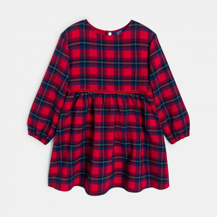 Червена карирана рокля