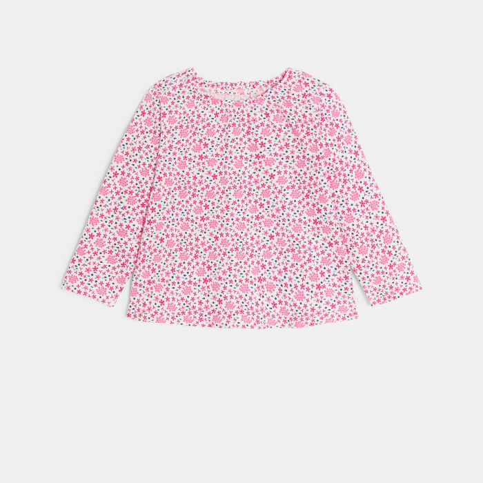 Розова блуза на цветя