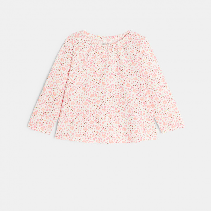 Розова блуза на цветя