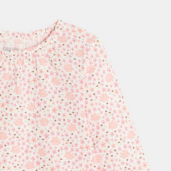 Розова блуза на цветя