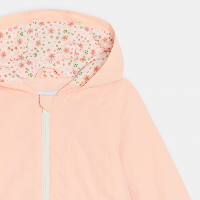 Бледорозово яке с качулка