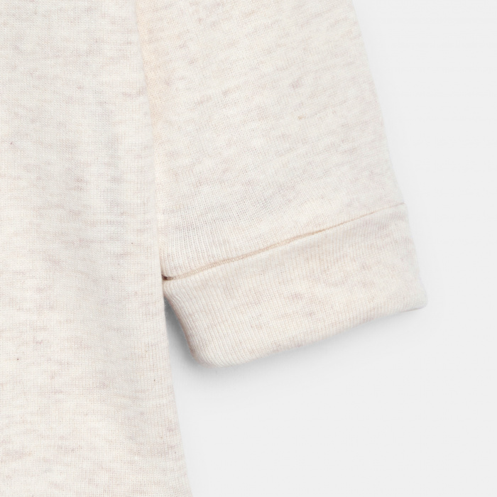 Бежово двуредно боди (комплект от 2 бр.)